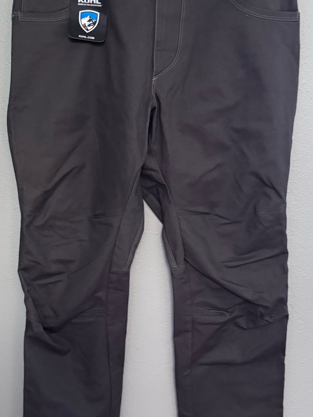 Men's Kuhl Free Ryder Black Work or Outdoor Pants, Articulated Knees, Size 36x28